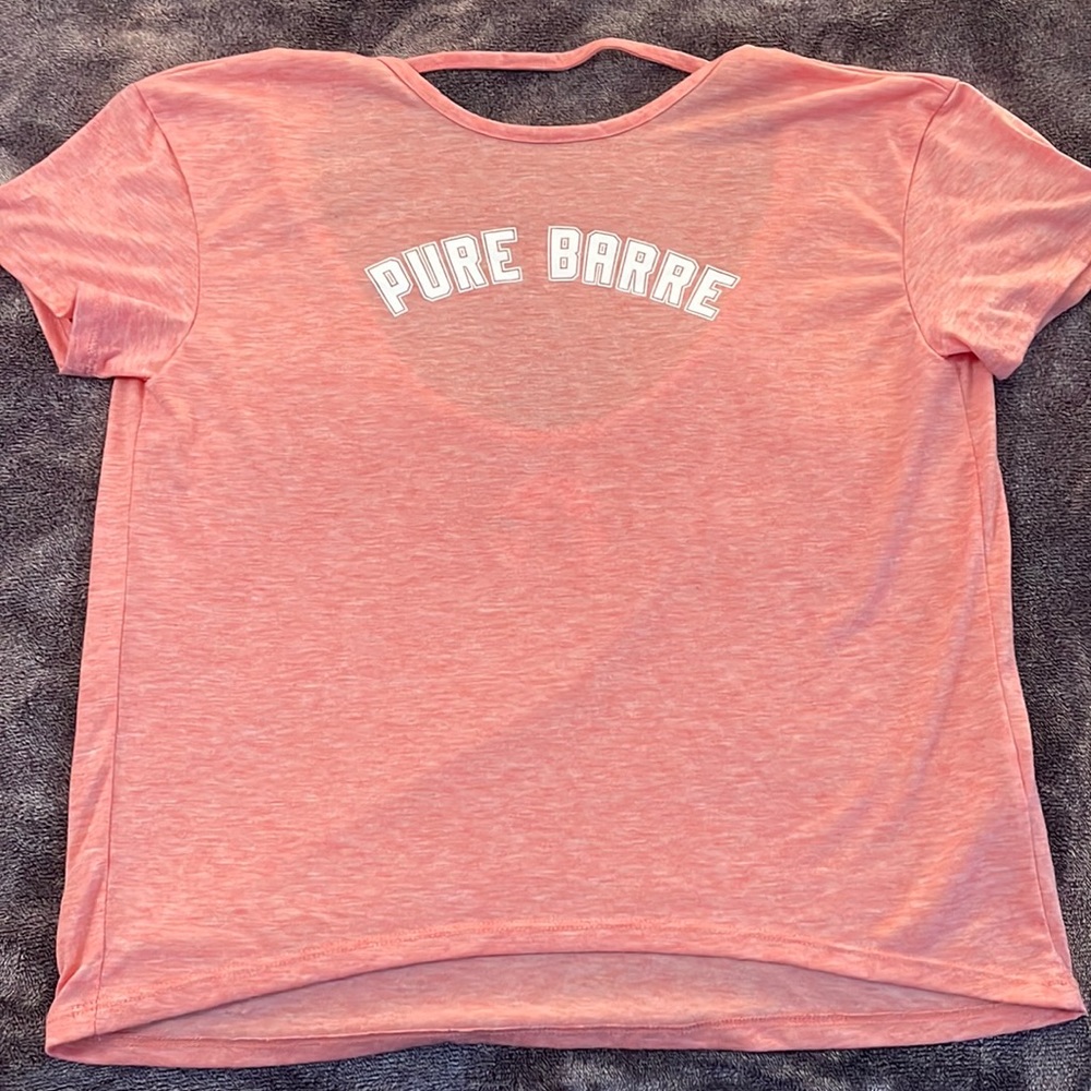 Open Back Pink Pure Barre Shirt
